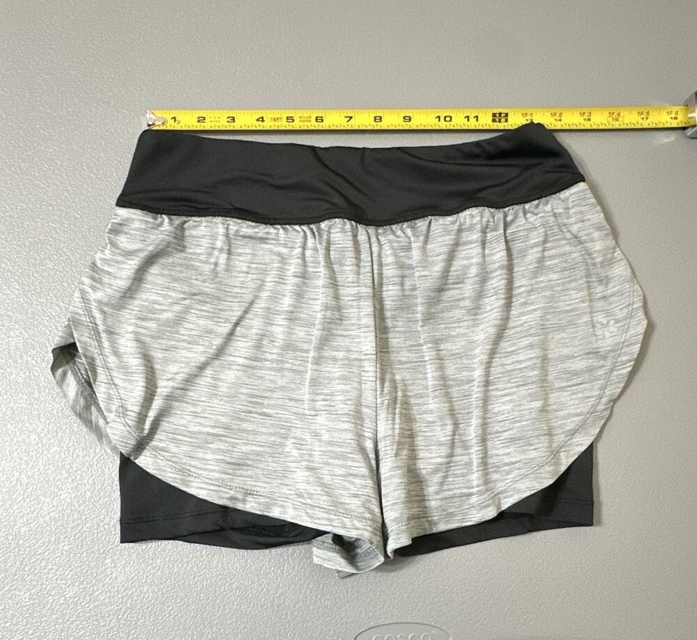 Nine West Active Women’s Gray/Black Heathered Athletic Shorts Size M